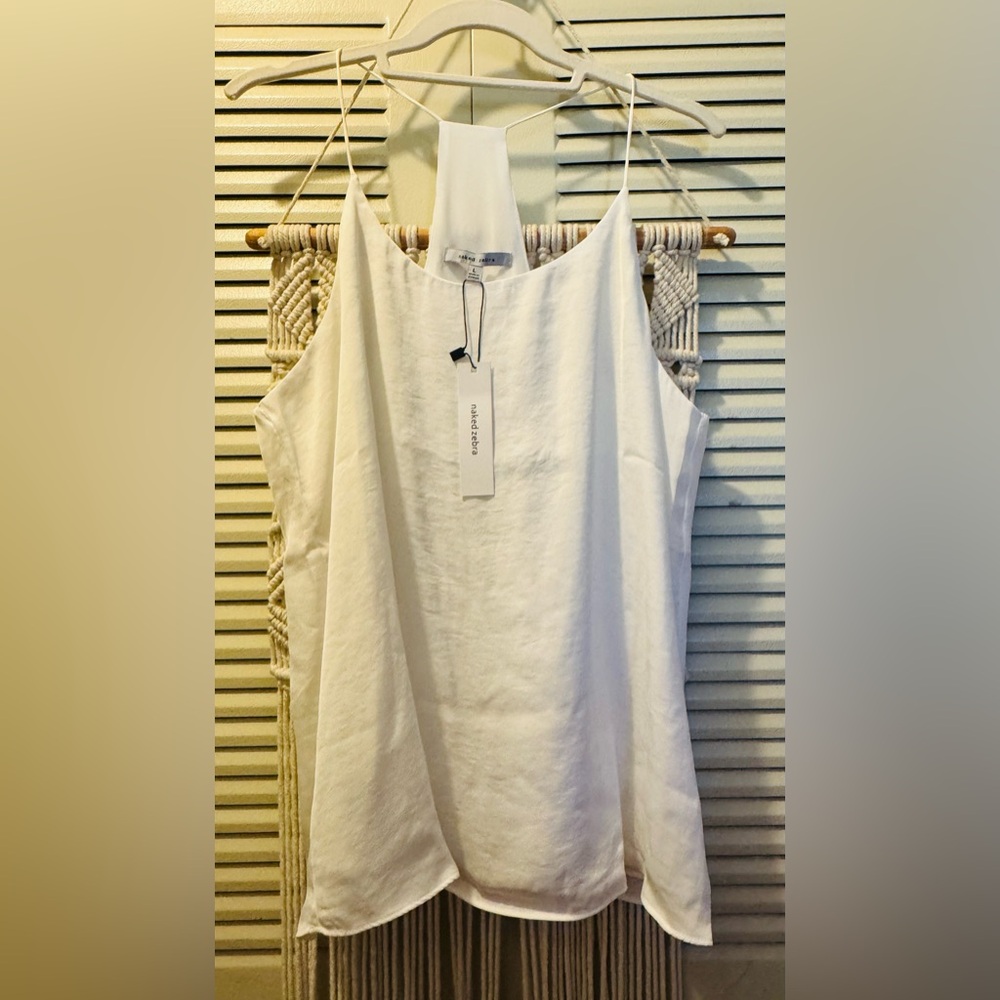NWT NAKED ZEBRA Halter Tank Top